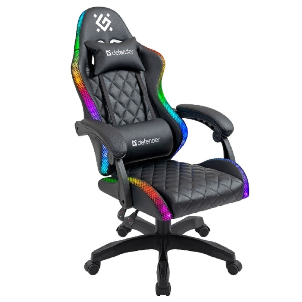 Игровое кресло Energy Черный,RGB,класс 4,PU DEFENDER (64559)
