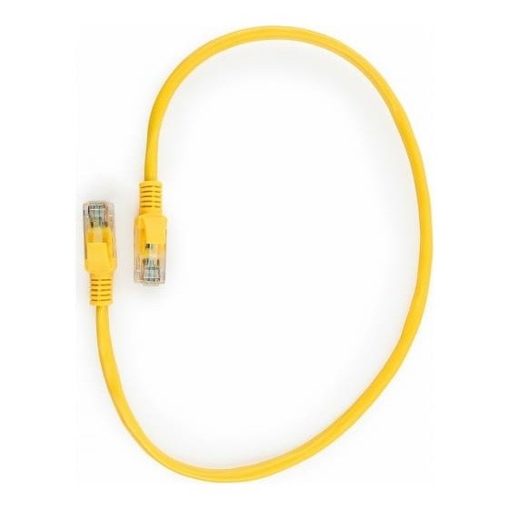 Cablexpert PP12-0.5M/Y Патч-корд UTP кат.5e, 0.5м, литой, многожильный (жёлтый)