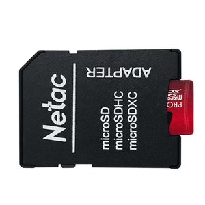 Micro SecureDigital 32GB Netac MicroSD card P500 Extreme Pro, retail version w/SD adapter [NT02P500PRO-032G-R]