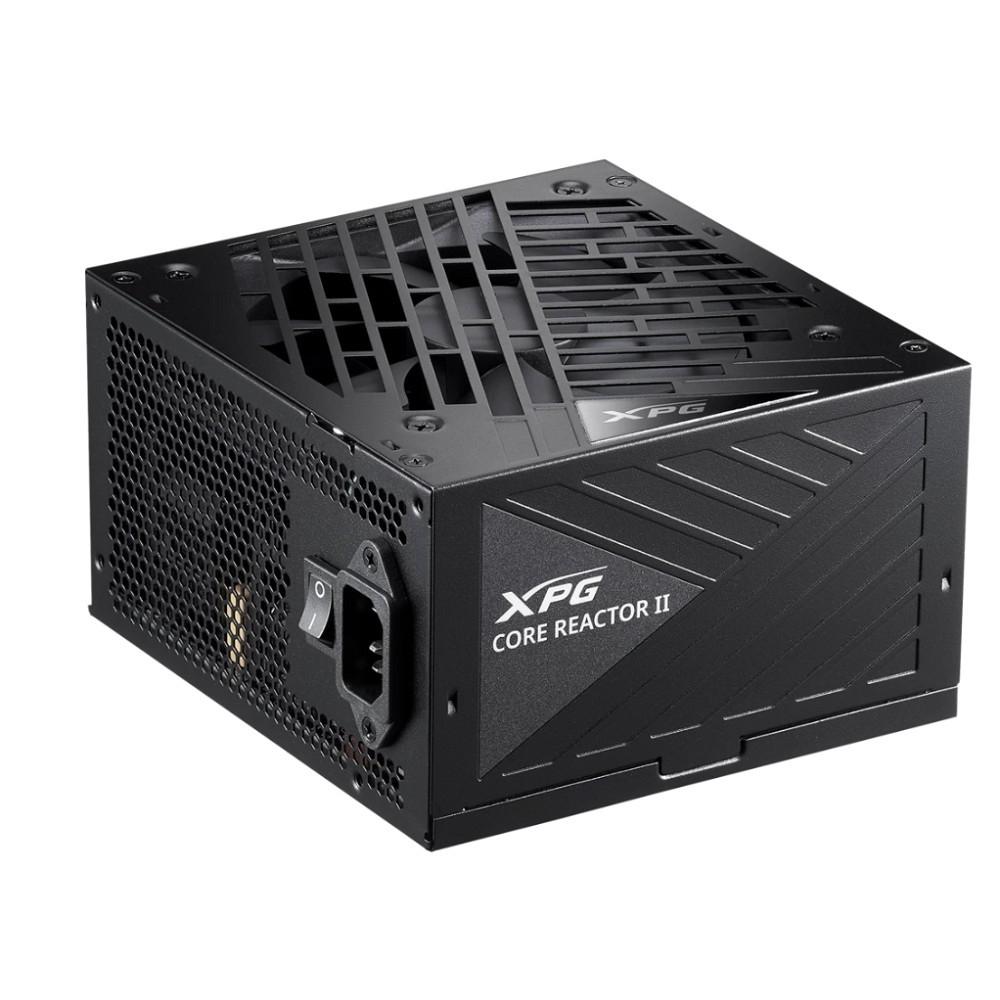 XPG CORE REACTOR II 850 black (ATX 3.1, 850W, Full Modular, PWM 120mm FDB fan, Active PFC, DC to DC,Half-Bridge & LLC converter, 80+ GOLD, all Japanese capasitors, черный) RET, COREREACTORII850G-BKCEU