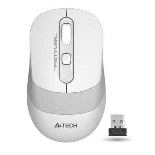 Мышь беспроводная A4Tech Fstyler FG10 , белый/серый , оптическая, 2000dpi , USB, 4 кнопки [1147569], FG10 WHITE
