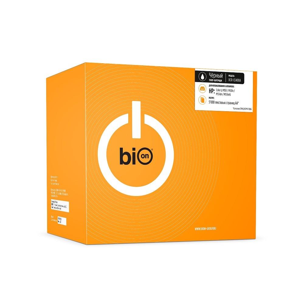 Bion BCR-CE400A Картридж для HP LaserJet Enterprise M551/M575, HP LaserJet M570, HP LaserJet Pro M570 (5000  стр.), Черный, с чипом