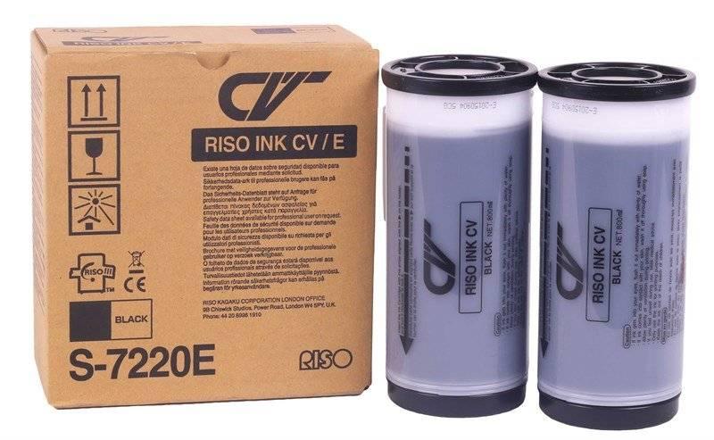 Краска RISO CV Черная E (800мл) (o) ( ПРОДАВАТЬ КРАТНО ДВУМ ШТУКАМ!!!), S-7220E