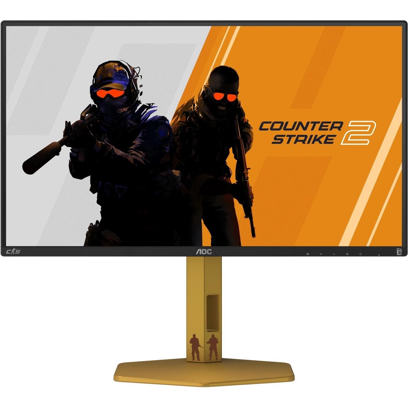 LCD AOC 24.5" CS25G Black {1920x1080 300Hz 0.3/1ms 400cd 2xHDMI DisplayPort 4xUSB USB-C Tilt Swiv HAS Pivot Internal Vesa}