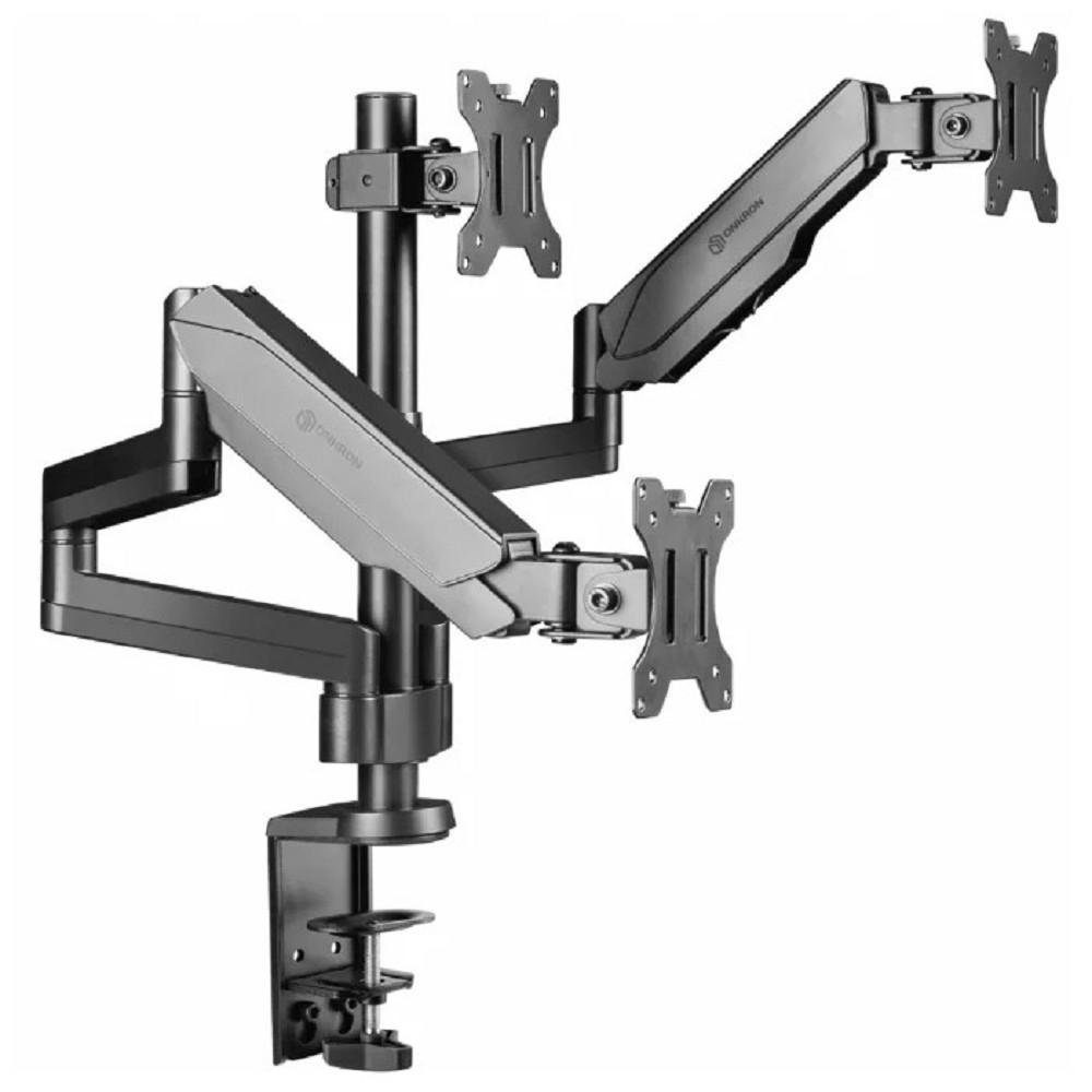 ONKRON G280 чёрный {Для трех экранов с диагональю 13"-32" Допустимая нагрузка: 3 x (1-8 кг) VESA: 75x75, 100x100 мм}, 4603728441528