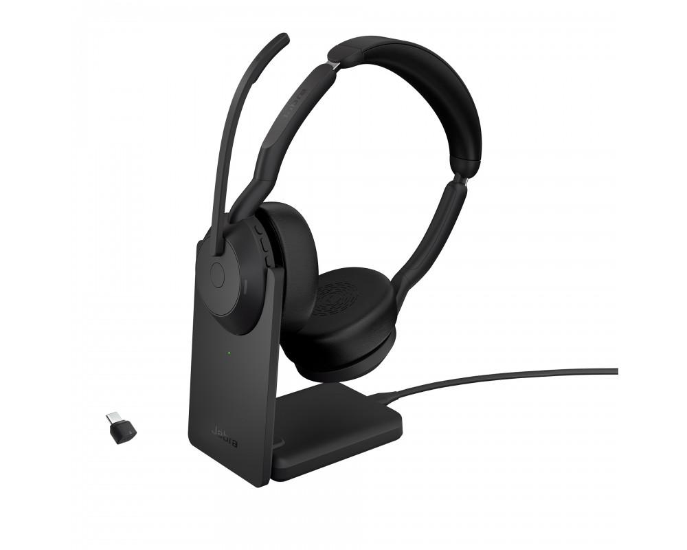 Гарнитура беспроводная/ Jabra Evolve2 55, Link380c MS Stereo, 25599-999-899