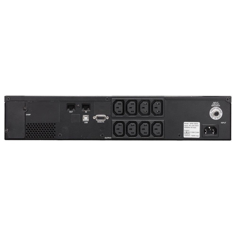 PowerCom Smart King Pro+ SPR-2000 LCD ИБП {Line-Interactive, 2000VA / 1600W, Rack/Tower, 8xC13 + 1xC19, Serial+USB, SmartSlot} (1152577)