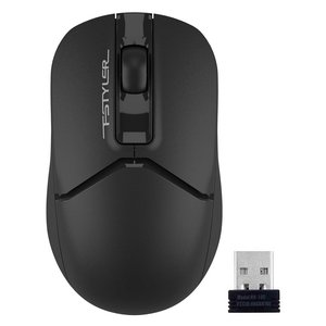 A-4Tech Мышь Fstyler FG12 black optical (1200dpi) cordless USB (3but) [1454090]
