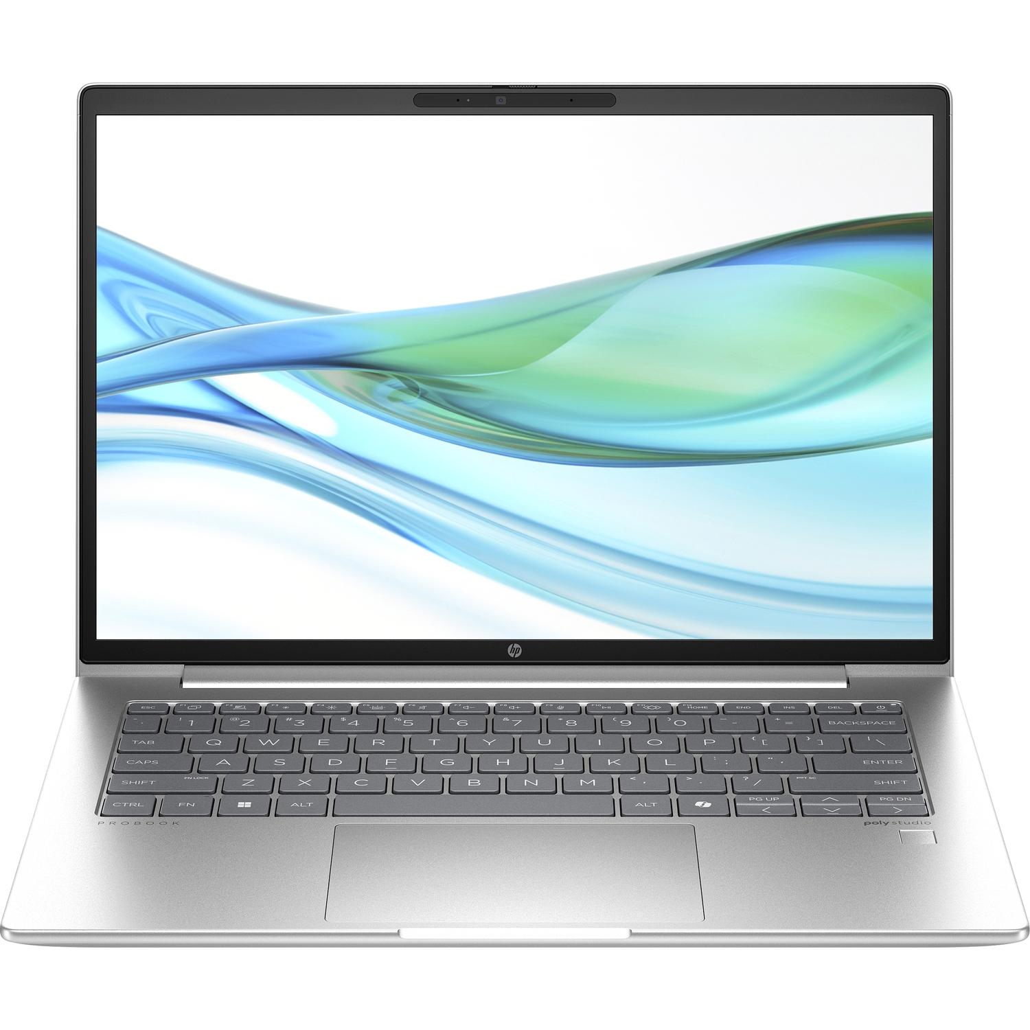 ноутбук/ HP Probook 440 G11 14"(1920x1200)/Intel Core Ultra 5 125U(1.3Ghz)/16384Mb/512SSDGb/noDVD/Int:Intel® Graphics/Cam/BT/WiFi/48WHr/war 1y/1.39kg/Pike Silver/DOS + EN Kbd 3 pin, A38B9ET#BH5