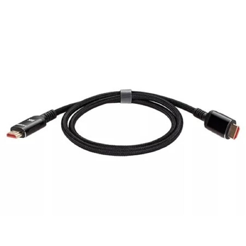 iOpen ACG859B-1.0 Кабель интерфейсный HDMI-HDMI 19M/M,ver. 2.1 8KX60Hz (Econom) оплетка 1m
