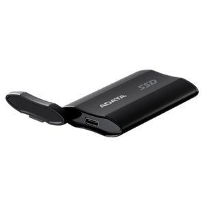 A-DATA Portable SSD 2TB SD810 External Type-C, USB 3.2 Gen2x2, up to R/W 2000/2000 MB/s, 72.7x44x12.2mm, Black (5 лет), SD810-2000G-CBK