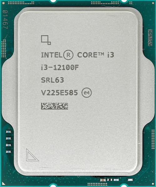 Процессор CPU Intel Core i3-12100F (3.3GHz/12MB/4 cores) LGA1700 OEM, TDP 60W, max 128Gb DDR5-4800, DDR4-3200,  CM8071504651013SRL62, 1 year, SRL63
