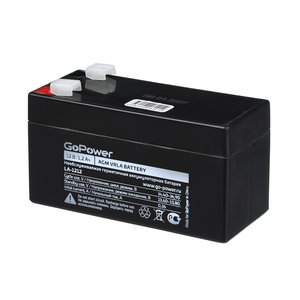 Аккумулятор свинцово-кислотный GoPower LA-1212 12V 1.2Ah клеммы T1/ F1 (1/20), 00-00015319