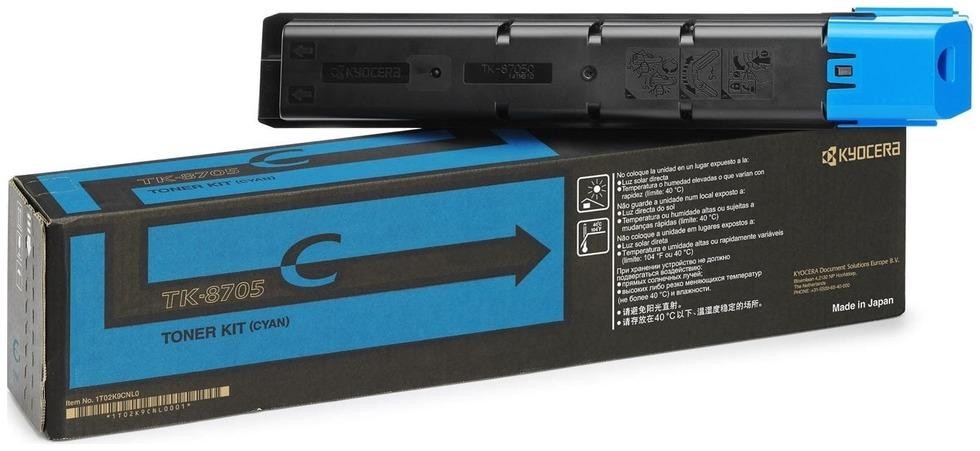 Тонер-картридж TK-8705C 30 000 стр Cyan для TASKalfa 6550ci/7550ci, 1T02K9CNL0