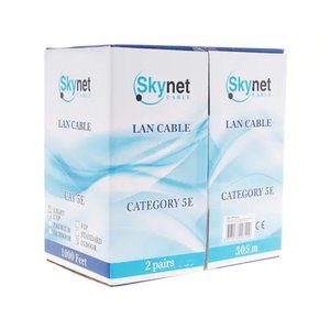 SkyNet Кабель UTP indoor 2x2x0,46, медный, FLUKE TEST, кат.5e, однож., (305м) box, серый [CSL-UTP-2-CU](АК5026918/1693205)