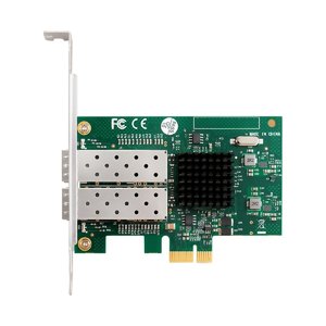 Exegate EX296229RUS Сетевой адаптер ExeGate EXE-82576-F2 (PCI-E x1 v2.0, порты 2xSFP, 10/100/1000Mbps, Gigabit Server NIC Intel Chipset 82576-F2)
