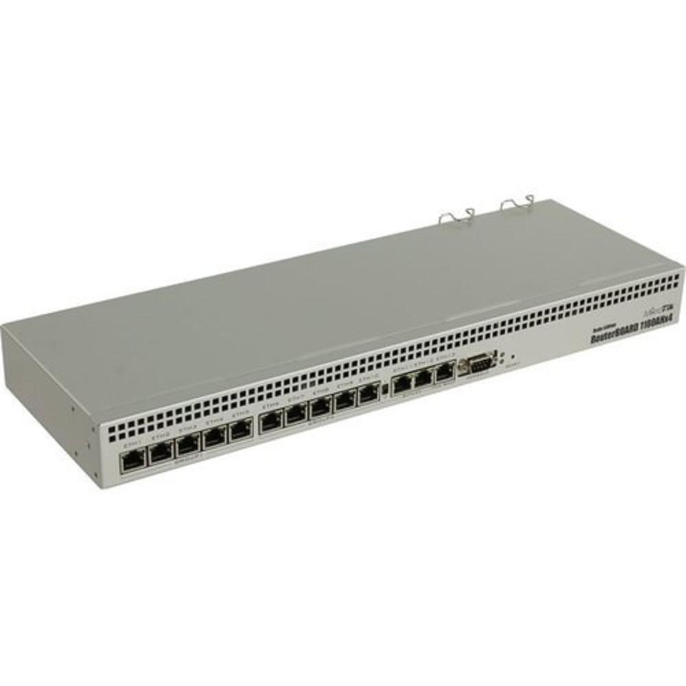 MikroTik RB1100DX4 Dude Edition Маршрутизатор проводной, в стойку, 13x 1G Ethernet, 2x SATA3, 2x M.2, 60Gb SSD, RB1100Dx4