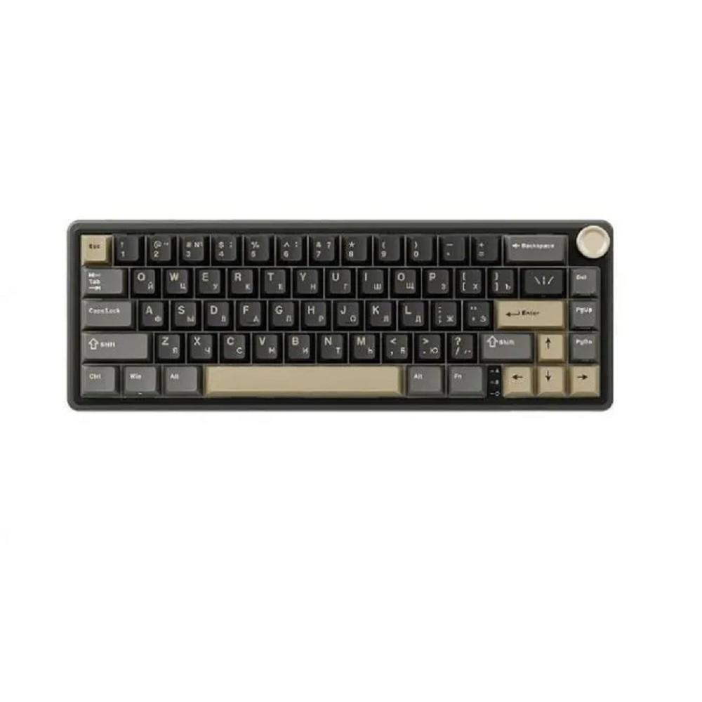 Компактная (65%) механическая клавиатура Royal Kludge R65 - проводная , 66 клавиш, Gasket Mount, Phantom, переключатели RK Brown, 6935280823954