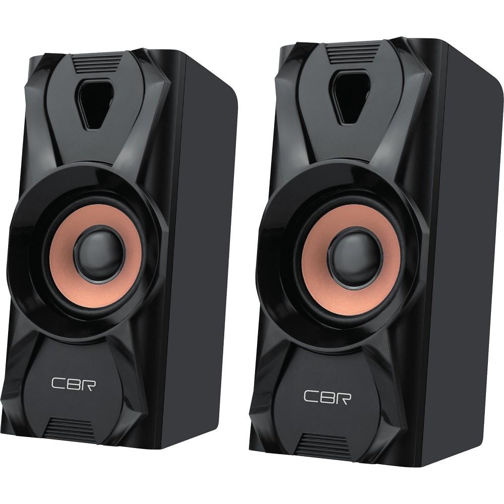 CBR CMS 720, Акустическая система 2.0, питание USB, 2х3 Вт (6 Вт RMS), материал корпуса пластик, 3.5 мм линейный стереовход, цвет чёрный