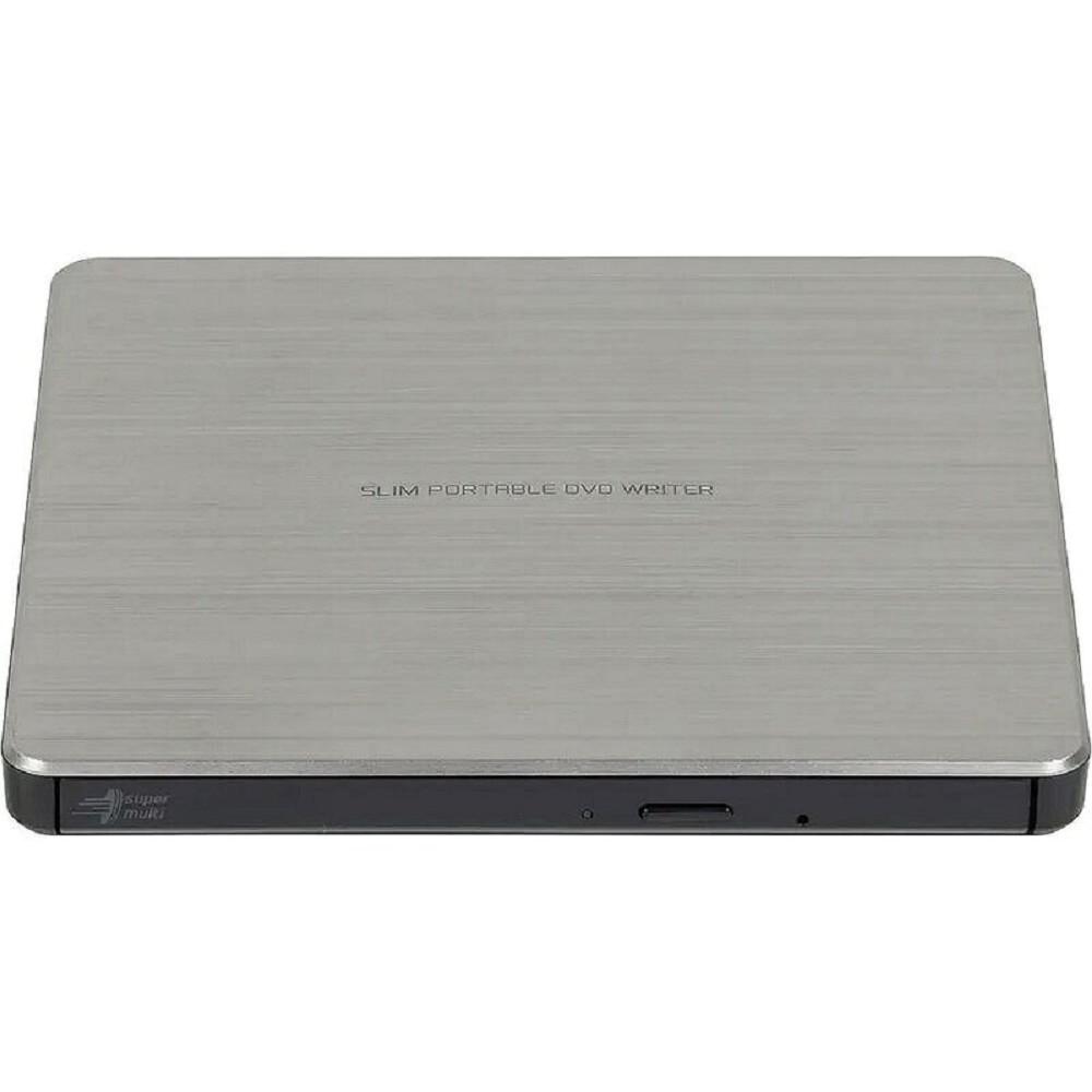 LG DVD-RW GP60NS60 ext. Silver Slim Ret. USB2.0 (совместим с 3.0), GP60NS60.AUAE12S