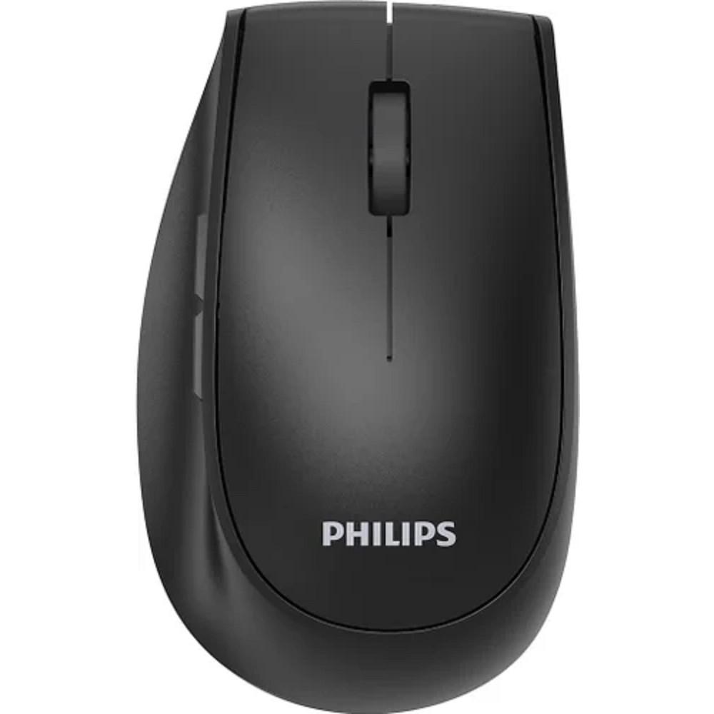 Philips  Беспроводная Мышь SPK7627, 2,4 GHz, Bluetooth 3.0/5.0, 5 кноп., 1600dpi, Аккамулятор, Чёрный, SPK7627B/60