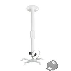 Kromax PROJECTOR-300 white, Кр. стал. пот. для проек. max 10 кг, 2 ст св., нак. 30°, пов. 360°, от пот. 125 мм. [4607161202999], 20108