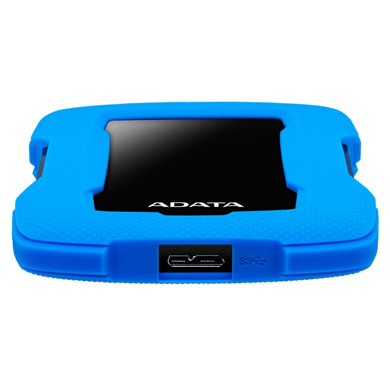 Внешний жесткий диск/ Portable HDD 2TB ADATA HD330 (Blue), Silicone, USB 3.2 Gen1, 133x89x16mm, 190g /3 года/, AHD330-2TU31-CBL