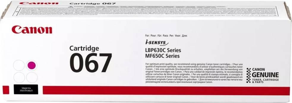 Картридж CANON 067 M пурпурный  i-SENSYS LBP631/LBP633/MF651/MF655/MF657 (5100C002) 1,25K