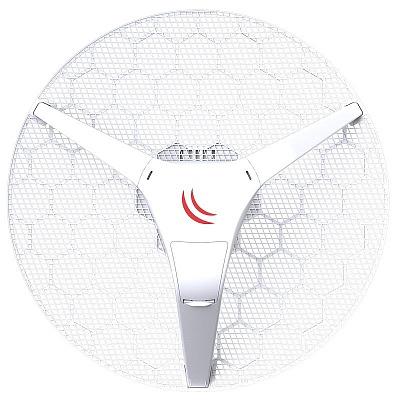 Точка доступа MikroTik LHG XL HP5 4pack (LHG XL HP5 with 27dBi 5GHz antenna, Dual Chain High Power 802.11an wireless, 600MHz CPU, 64MB RAM, 1x LAN, POE, PSU, RouterOS L3) – all four antennas in single box, RBLHG-5HPnD-XL4pack