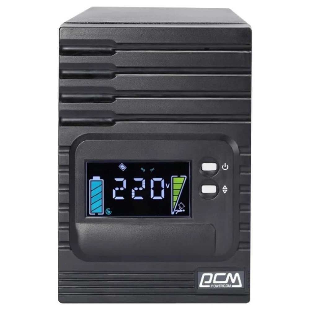 PowerCom Smart King Pro+ SPT-1500-II LCD ИБП {Line-Interactive, 1500VA/1200W, Tower, 8xC13 с резервным питанием, USB, SNMPslot} (1152565)