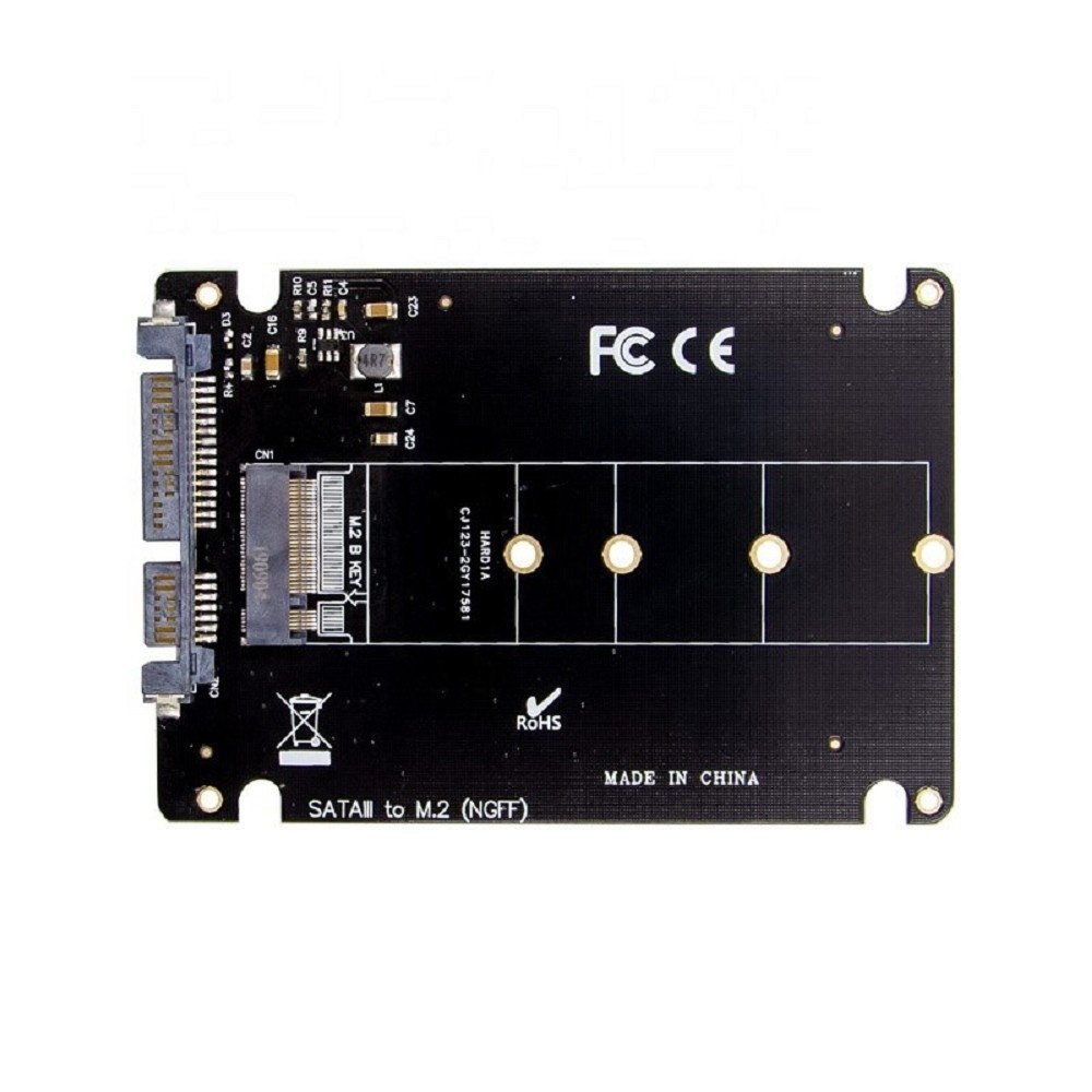 ORIENT C295S, Переходник NGFF (M.2) B-key SSD - SATA 2.5", тип 2230/2242/2260/2280, для подключения SSD M.2 SATA в отсек HDD 2.5" (30916)