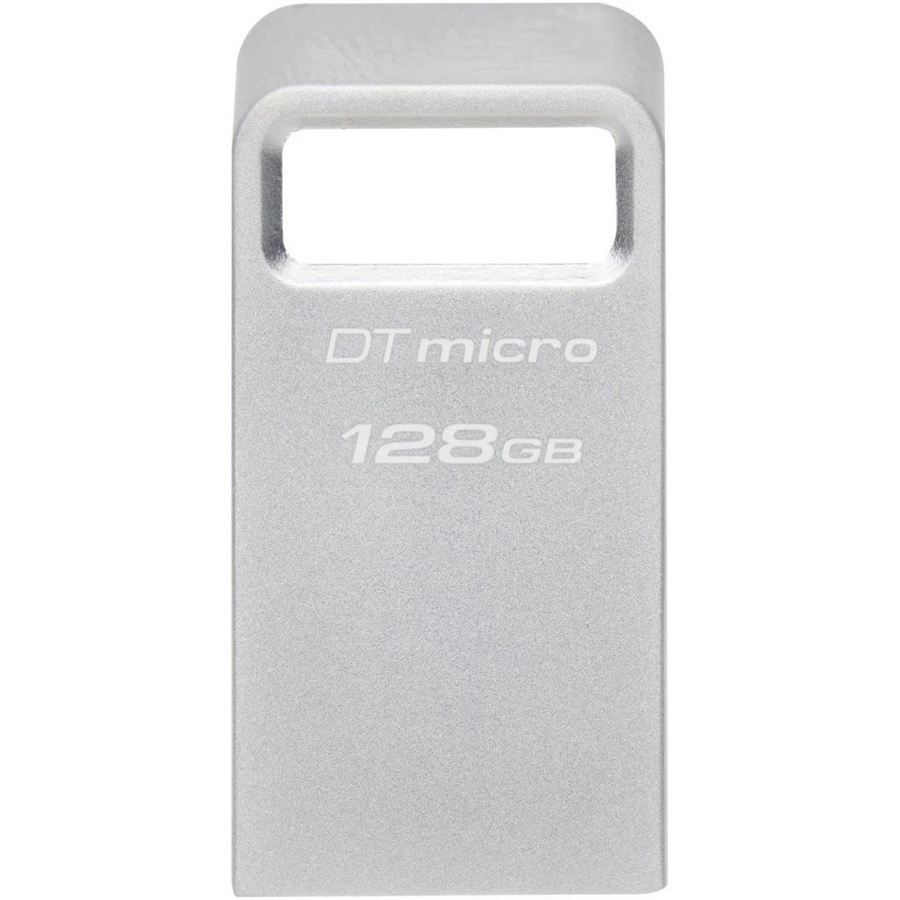 Kingston USB Drive 128GB DataTraveler Micro  USB3.0, серебристый [DTMC3G2/128GB]