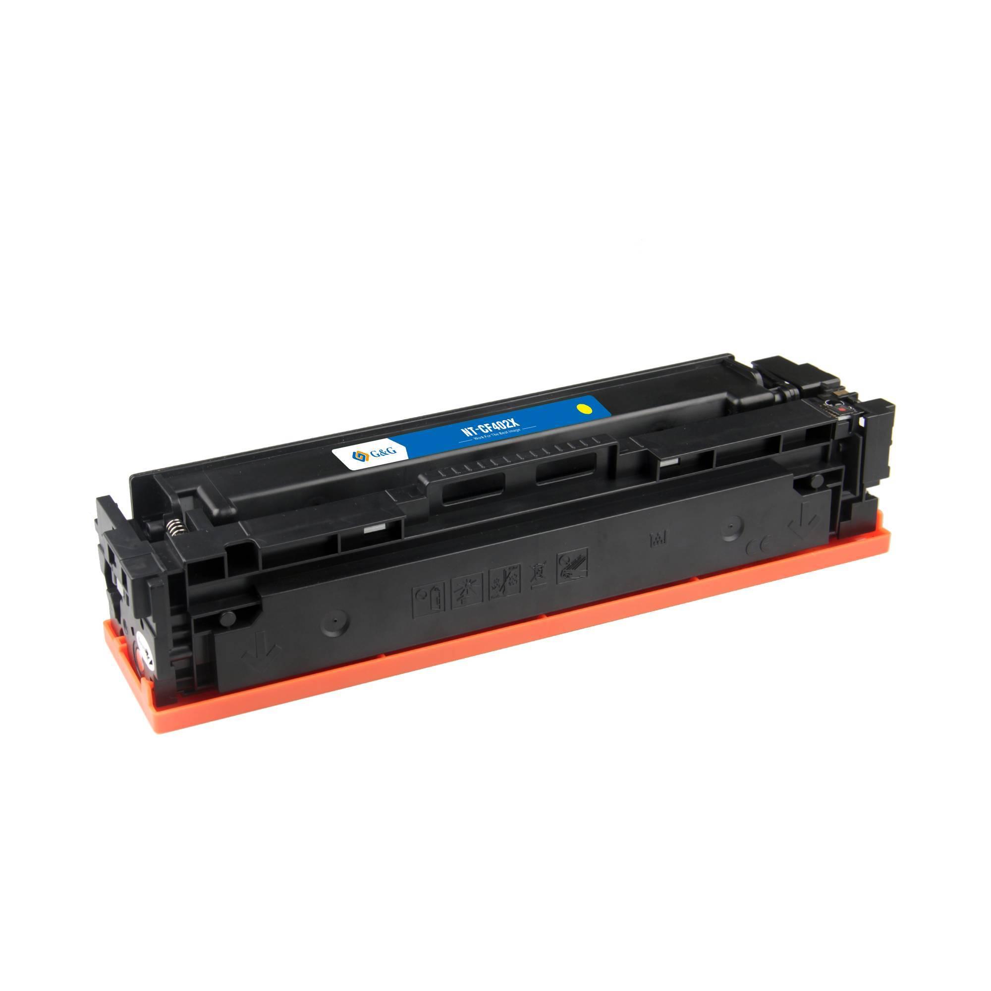 Картридж G&G, аналог HP CF402X/201X желтый 2.3k с чипом, NT-PH201XY-B-S1