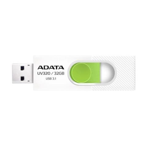 A-DATA Flash Drive 32GB  <AUV320-32G-RWHGN> UV320, USB 3.2, белый/зеленый