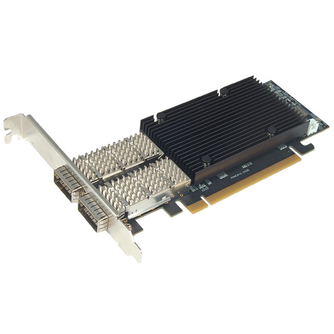 Сетевая карта/ 100G Dual Port QSFP28 PCIe Ethernet Adapter with Intel E810-CAM2 Chipset, N-780