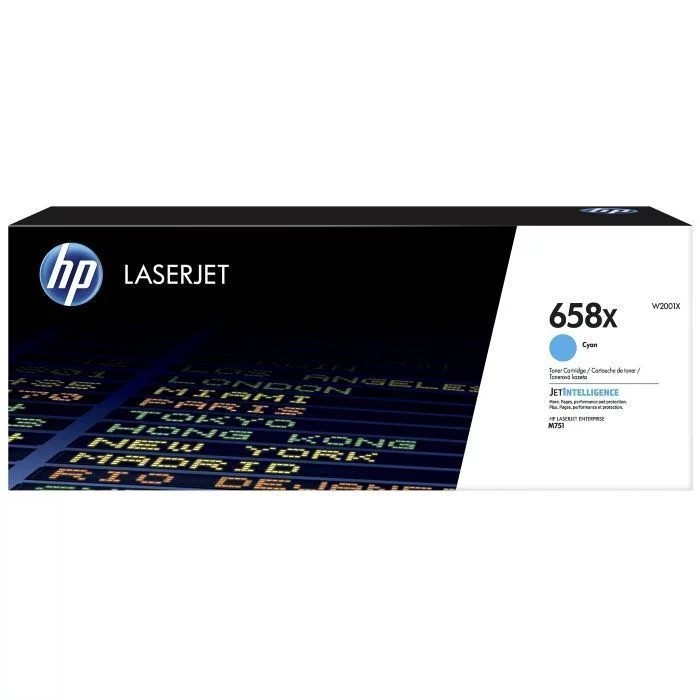 Тонер-картридж/ HP 658X Cyan LaserJet Toner Cartridge, W2001X