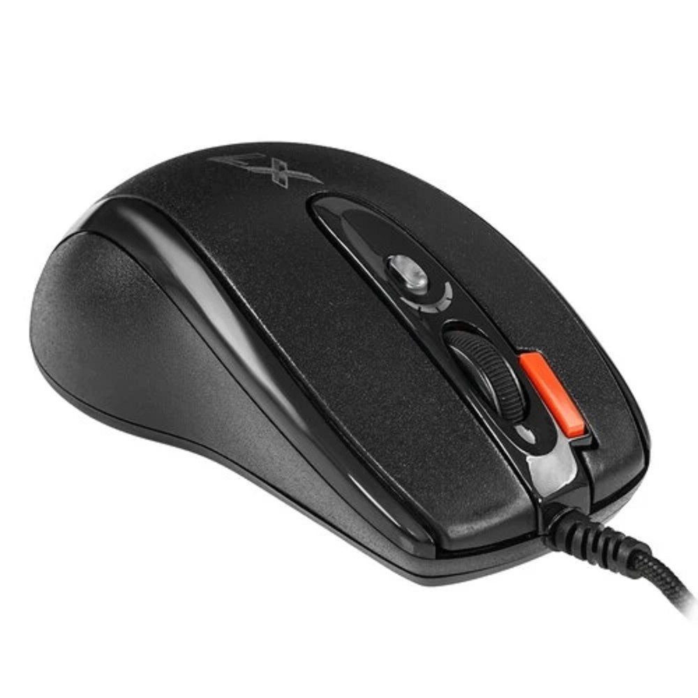A-4Tech Мышь X(7)-710BK (черный) USB, 2000dpi, встр. память 16Кб, 1000ГЦ, 7 кнопок. [94397], X-710BK USB