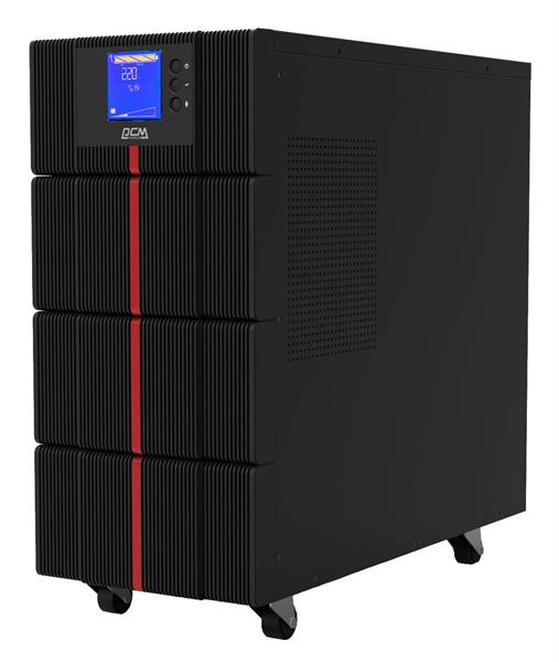 Источник бесперебойного питания Powercom MACAN, On-Line, 10000VA/10000W, Tower, IEC Terminal + IEC320 8*C13+2*C19, Serial+USB, SNMP Slot (1439708), MAC-10K