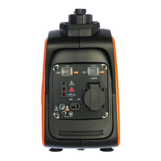 Генератор инверторный PATRIOT 1000i [474101025] {Двигатель 4т, АИ-92, 40сс,мощность рабочая/максимальная -0,7/0,9 кВт, объём бака - 2,1 л, 1 розетка Euro 16A,  вес 8,5 кг}