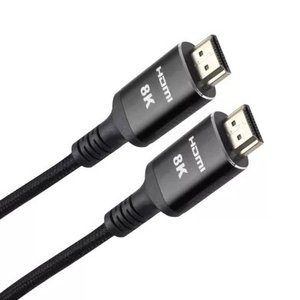 iOpen ACG859B-1.0 Кабель интерфейсный HDMI-HDMI 19M/M,ver. 2.1 8KX60Hz (Econom) оплетка 1m