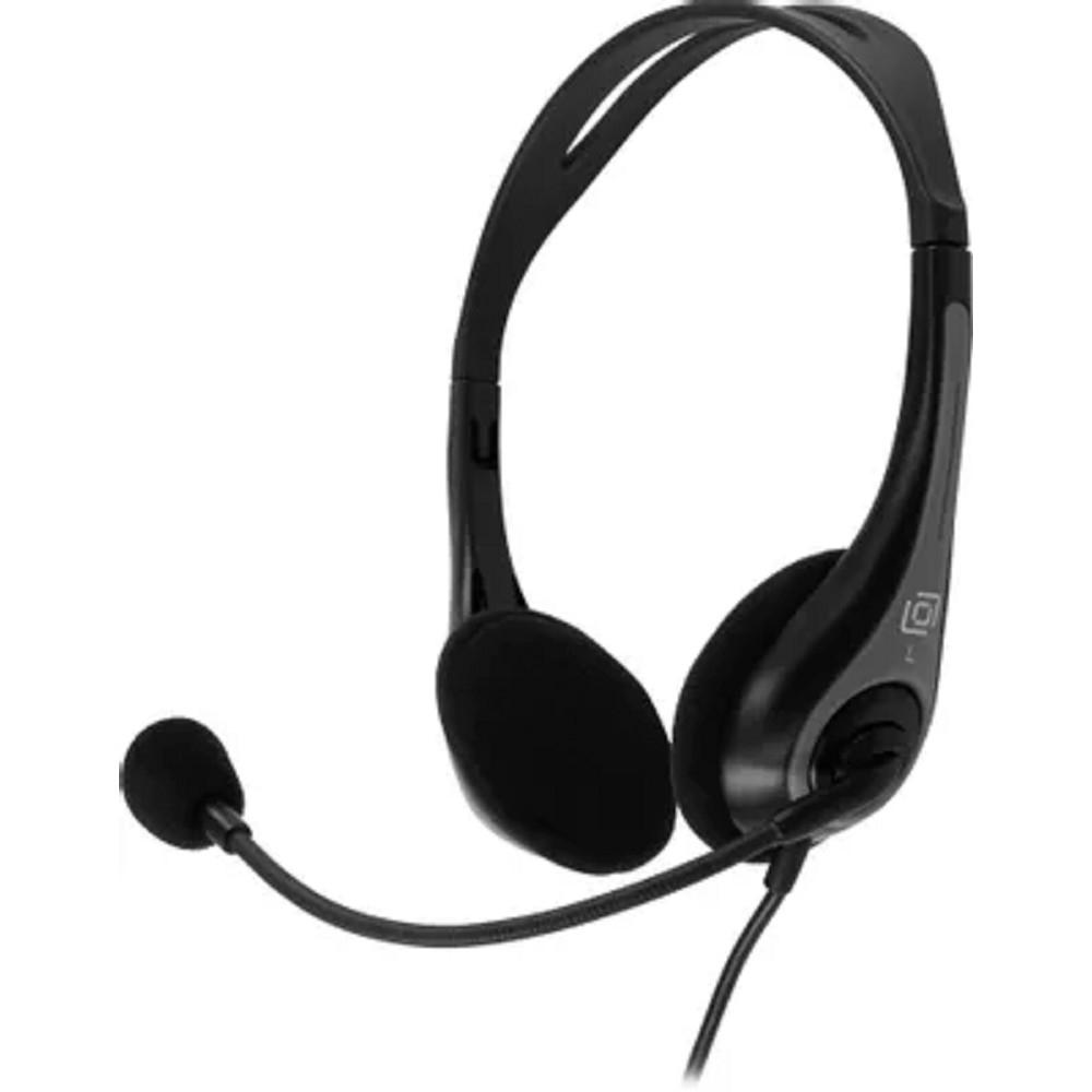Oklick Наушники с микрофоном Оклик HS-M300 черный/серый накладные (1876323)