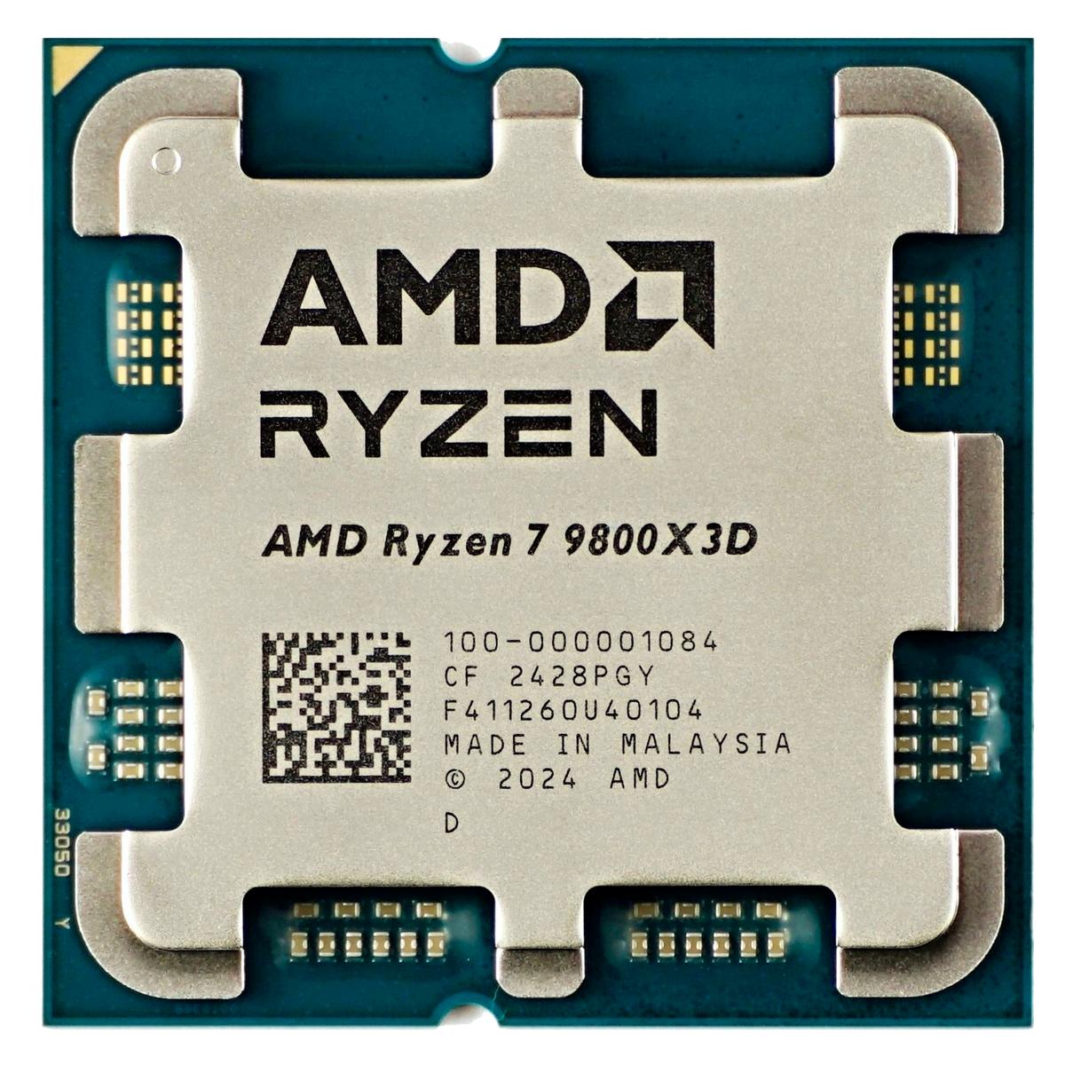 Процессор/ APU AM5 AMD Ryzen 7 9800X3D (Granite Ridge AM5,8C/16T, 4.7/5.2GHz, 96MB, 120W, Radeon Graphics) OEM, 100-000001084