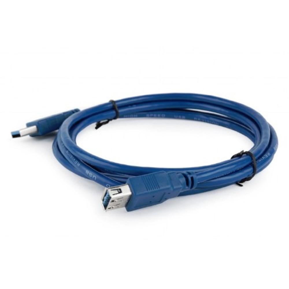 Bion Кабель удлинительный USB 3.0 AM/AF, 1.8 м, позолоченные контакты, синий [BXP-CCP-USB3-AMAF-6]