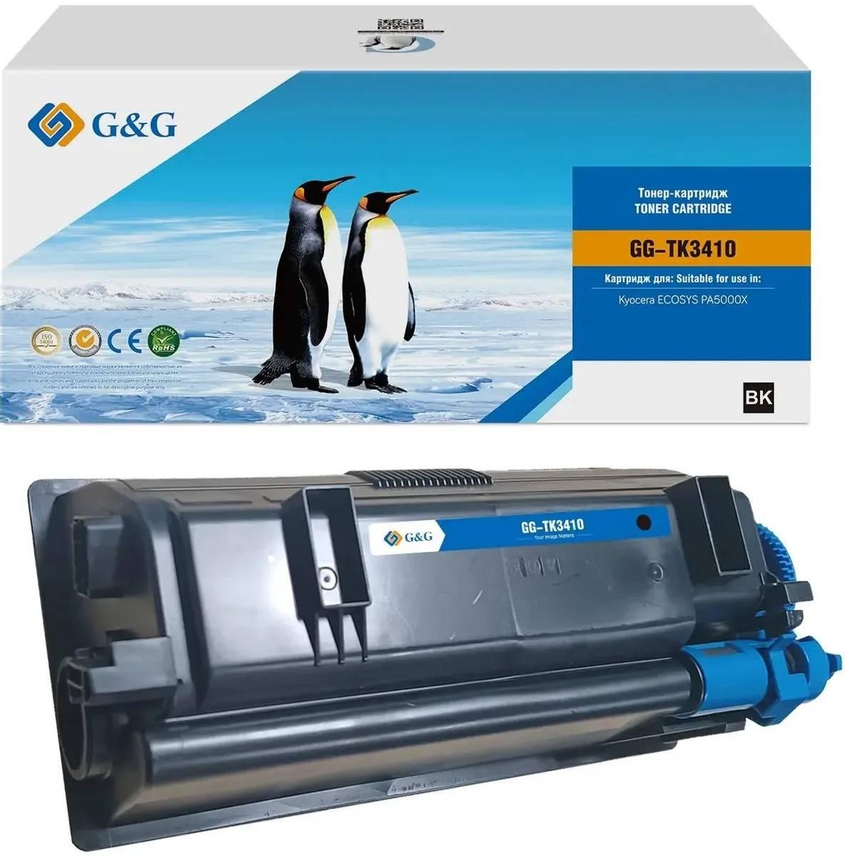 Тонер-картридж G&G, аналог Kyocera TK-3410 15.5k с чипом, NT-PKTK3410C-B-S1