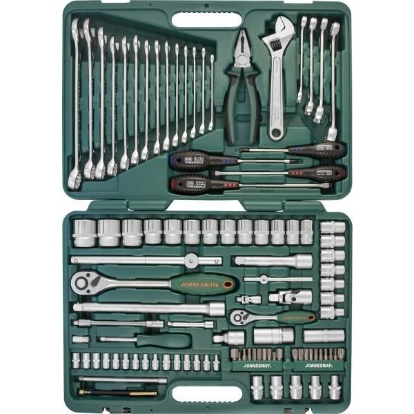 JONNESWAY (S04H624101SA) Набор инструмента универсальный 1/4", 1/2"DR, 101 предмет