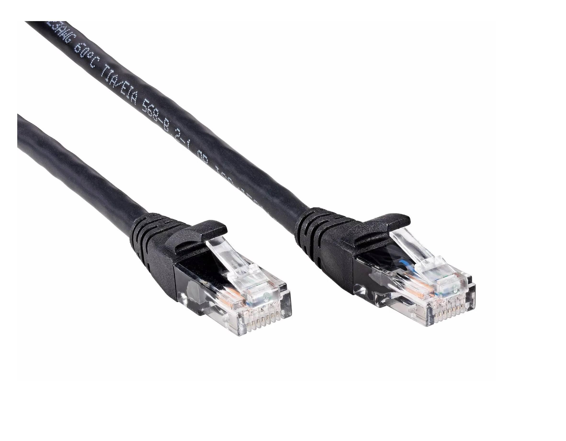 Патчкорд литой iOpen (7/0.20) UTP кат.6 черный 1m <ANP612B-BK-1M>