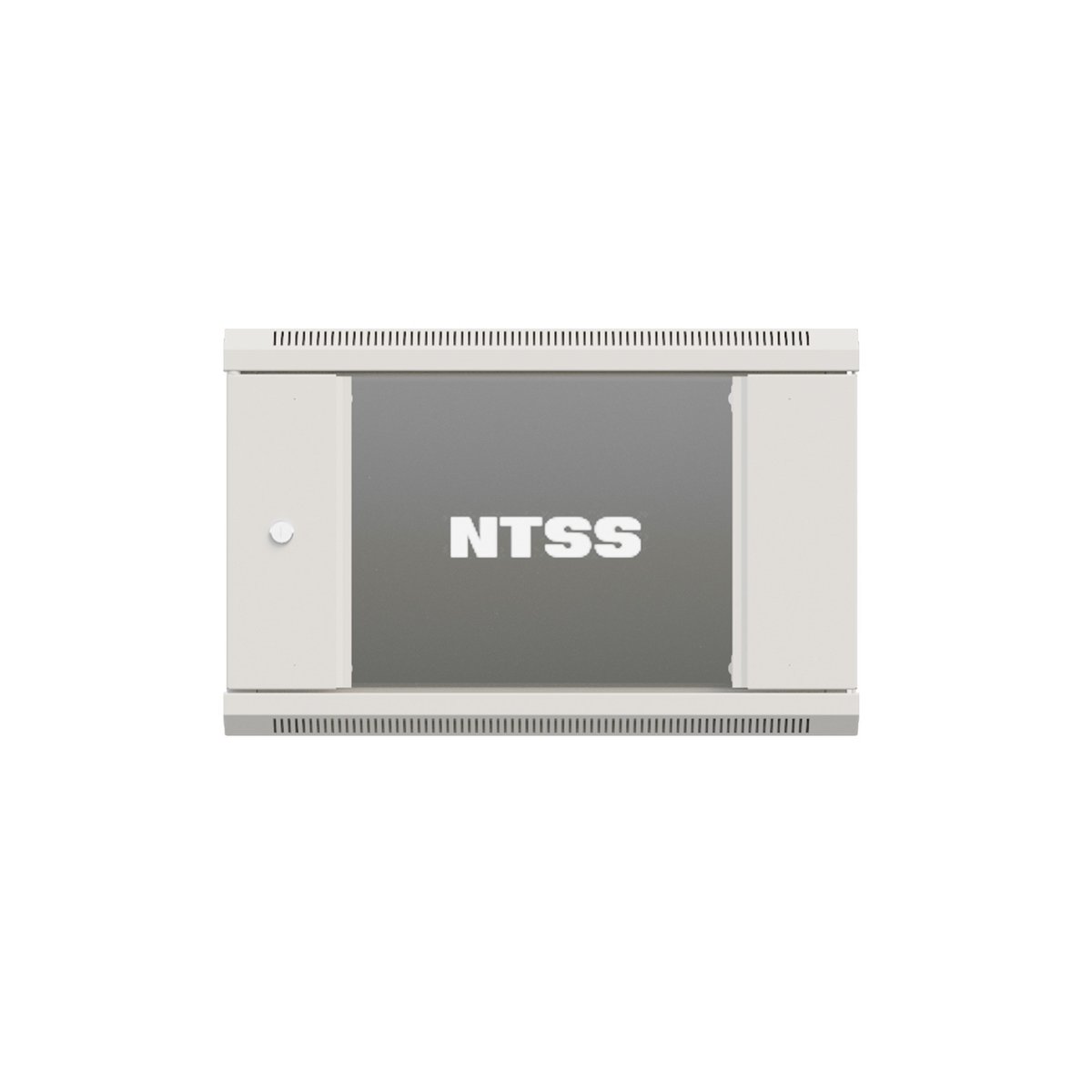 NTSS Шкаф настенный телекоммуникационный NTSS W 6U 600х450х370мм, 2 профиля 19, дверь стеклянная, боковые стенки съемные, задняя стенка, разобранный, серый RAL 7035 NTSS-W6U6045GS-2 (УТ000016830)