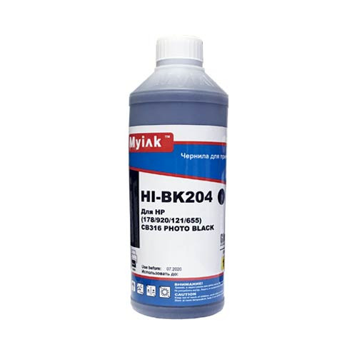 Чернила для HP (178/121/655/901/920) CB317/CB322 (1л,photo black, Dye) HI-BK204 Gloria™ MyInk