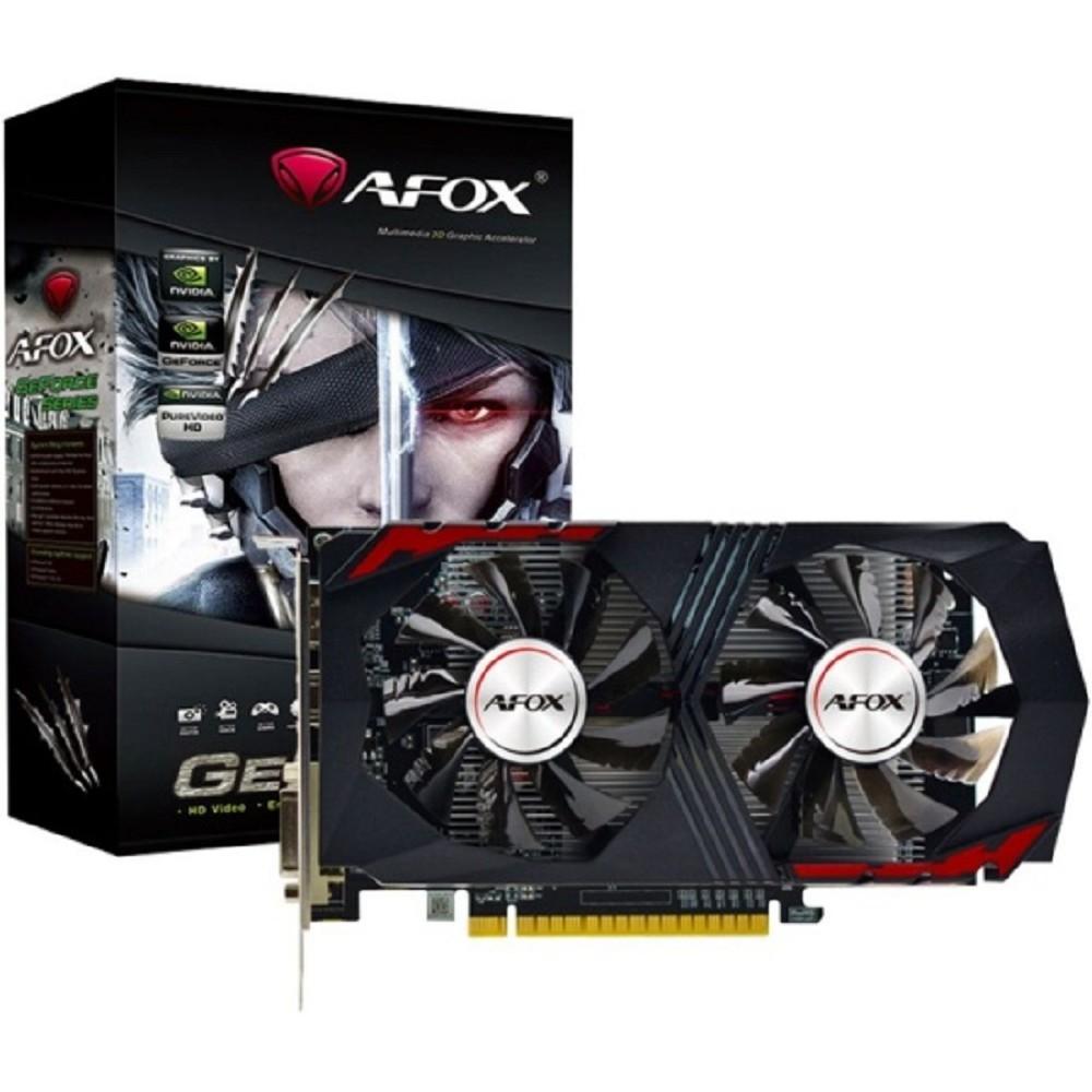 Видеокарта AFOX GTX1050 4GB GDDR5 128Bit  DVI/HDMI/DP ATX 2FAN (AF1050-4096D5H4-V2)