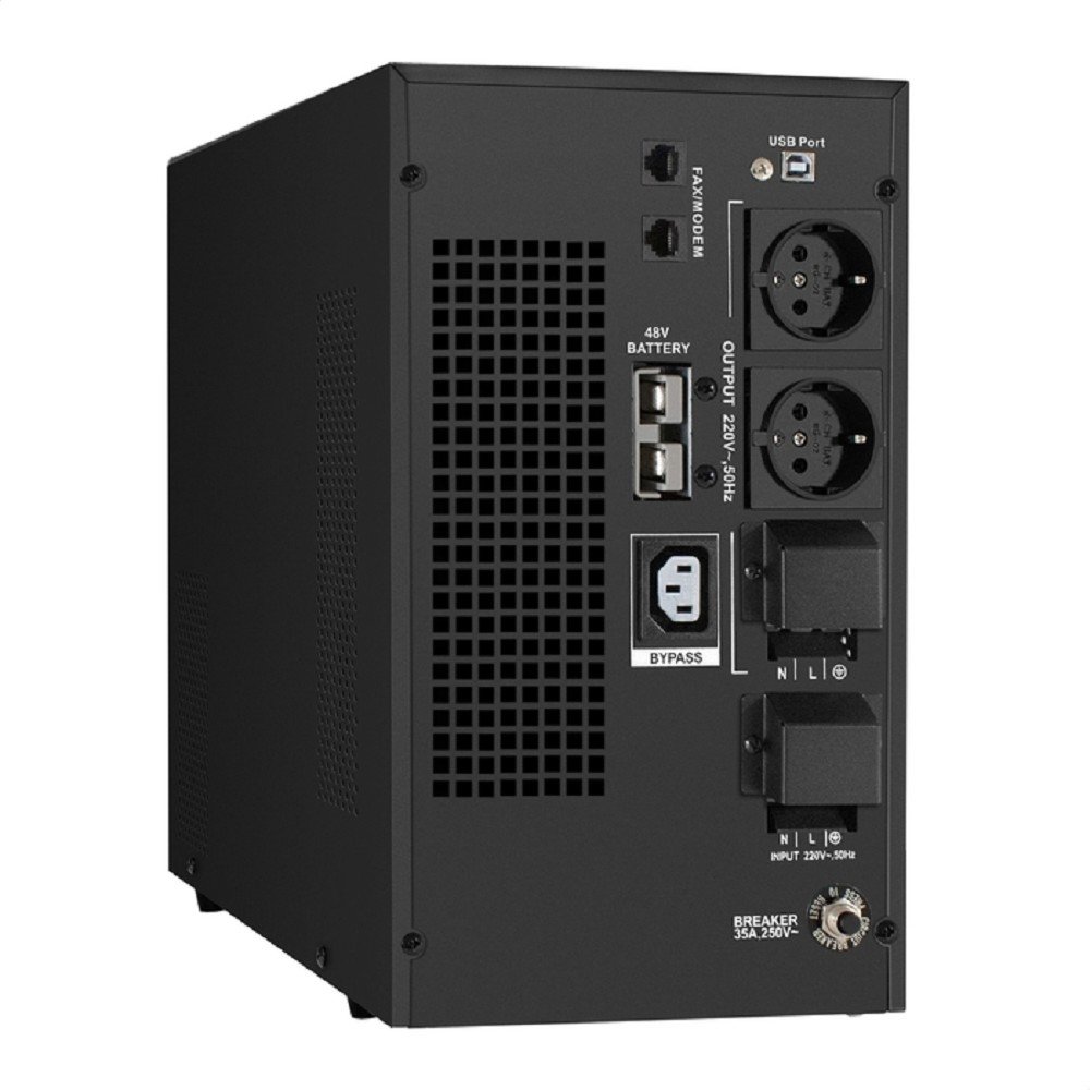 Exegate EX295991RUS ИБП (инвертор, синус, для котла) ExeGate SineTower SZ-5000.LCD.AVR.2SH.1C13.T.RJ.USB <5000VA/4000W, чистая синусоида, LCD дисплей, AVR, 2*Schuko+1*C13+1*ternimal, RJ45/11, USB, лин